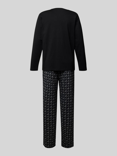 Emporio Armani Pyjama mit Logo-Stitching Black 3