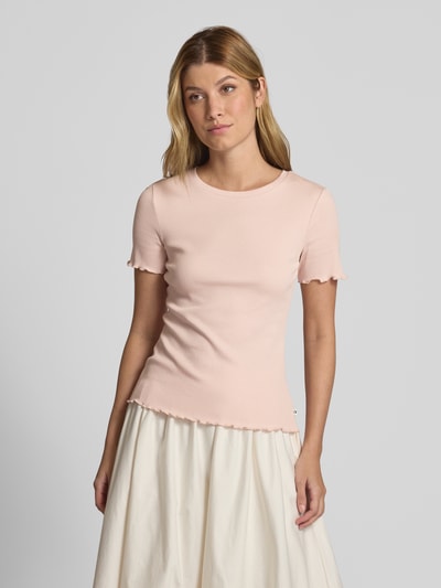 Tom Tailor Denim Slim Fit T-Shirt aus Baumwoll-Mix Rosa 4