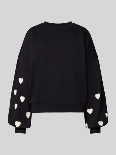 Only Relaxed Fit Sweatshirt aus Baumwoll-Mix Modell 'MACY' Black 2