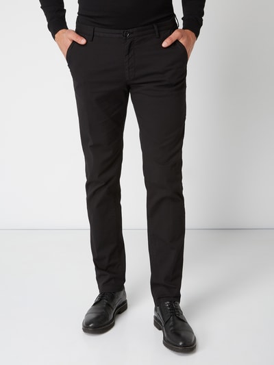 BOSS Slim fit chino met stretch Zwart - 3