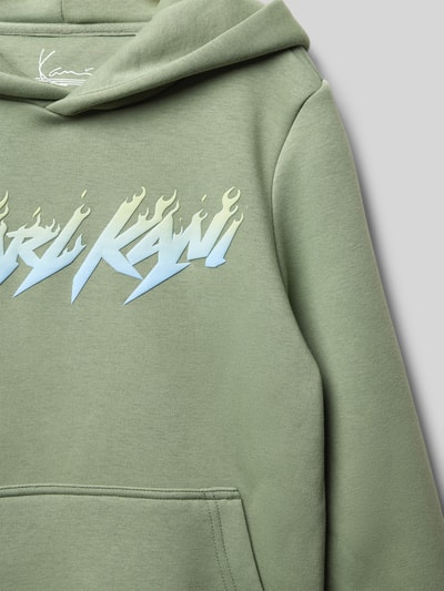 KARL KANI Hoodie met labelprint Olijfgroen - 2