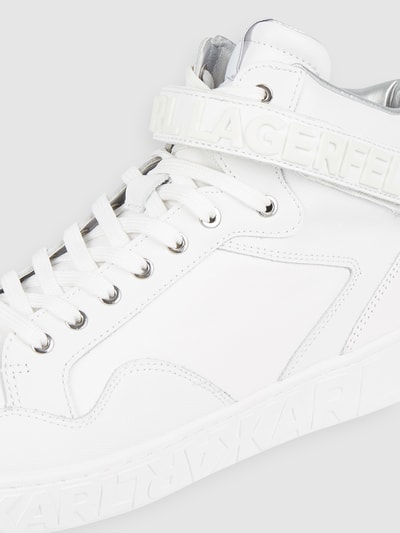 Karl Lagerfeld High Top Sneaker mit Logo  Weiss 2