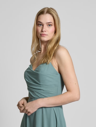 Laona Abendkleid mit Spaghettiträgern Schilf 3