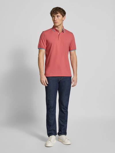 s.Oliver RED LABEL Regular Fit Poloshirt aus Baumwoll-Mix Altrosa 1