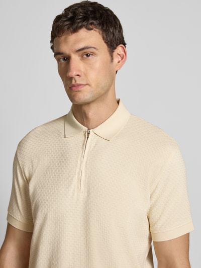 SELECTED HOMME Regular fit poloshirt van puur katoen, model 'ISAAC' Zand - 3