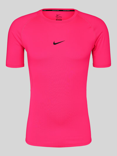 Nike Training Slim Fit Sport-T-Shirt mit Label-Print Pink 2