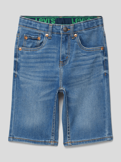 Levi’s® Kids Szorty jeansowe o kroju slim fit z naszywką z logo Jasnoniebieski 1