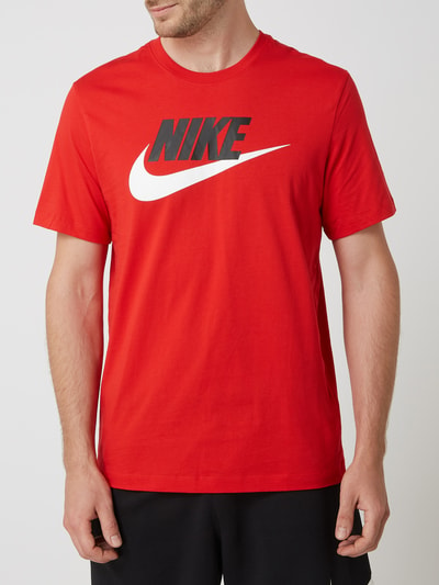 Nike T-Shirt mit Logo-Print Rot 4