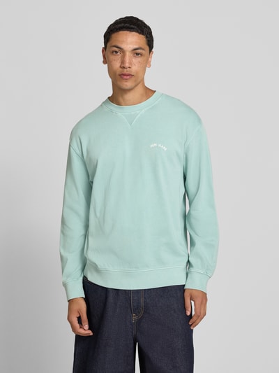 Pepe Jeans Regular Fit Sweatshirt aus reiner Baumwolle Modell 'JOHN CREW' Aqua 4