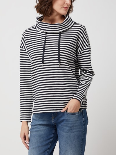 Tom Tailor Sweatshirt mit Tube Collar  Marine 4