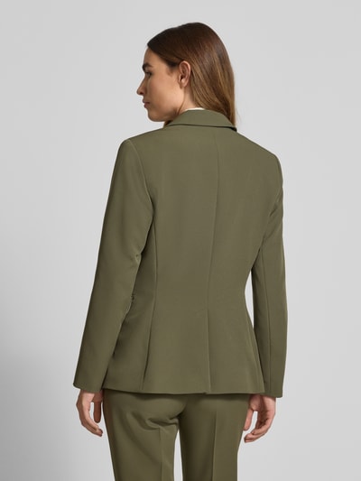 s.Oliver BLACK LABEL Slim fit blazer met klepzakken Olijfgroen - 5