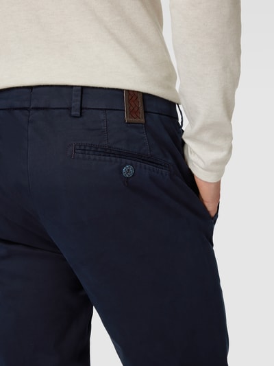 Mmx Stoffen broek met Franse steekzakken, model 'LUPUS' Marineblauw - 3