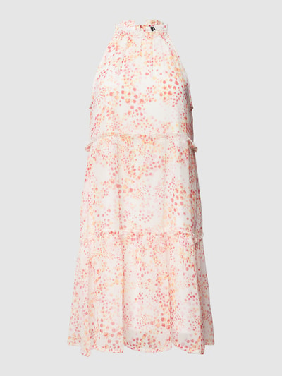 VERO MODA Cocktailkleid mit amerikanischem Ausschnitt Modell 'DORA' Offwhite 2