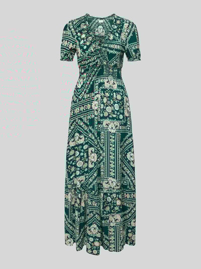 Apricot Maxikleid aus Viskose im Allover-Look Gruen 2