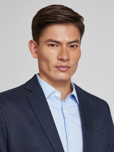 BOSS Koszula casualowa o kroju slim fit z kołnierzykiem typu kent model ‘Hank’ Błękitny 3