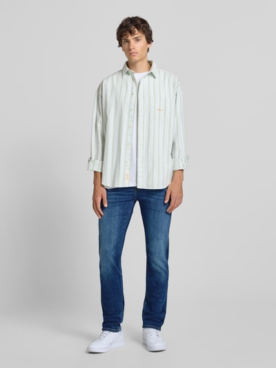 Pepe Jeans Slim Fit Jeans aus Baumwoll-Mix Modell 'HATCH' Jeansblau 1