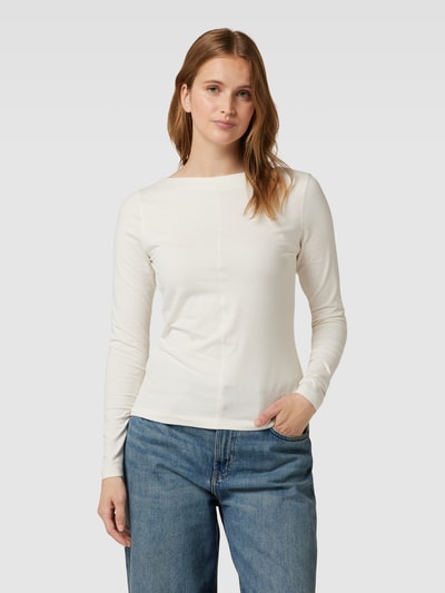 Esprit Shirt met lange mouwen in effen design Offwhite - 4