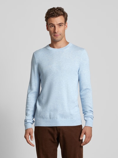 MCNEAL Gebreide pullover met ronde hals Lichtblauw gemêleerd - 4