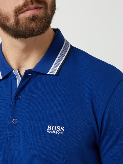 BOSS Green Koszulka polo o kroju regular fit z bawełny model ‘Paddy’ Królewski niebieski 3