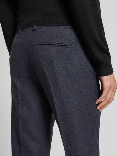 SELECTED HOMME Slim fit pantalon met wol, model 'REED' Marineblauw - 3