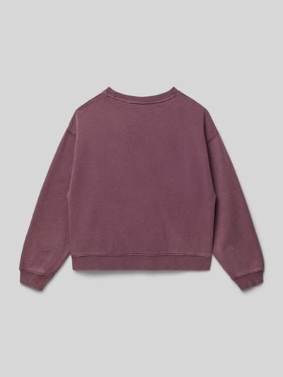 Roxy Sweatshirt mit Label-Print Pflaume 3