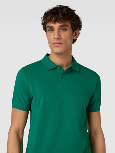 s.Oliver RED LABEL Poloshirt in unifarbenem Design Gruen 3