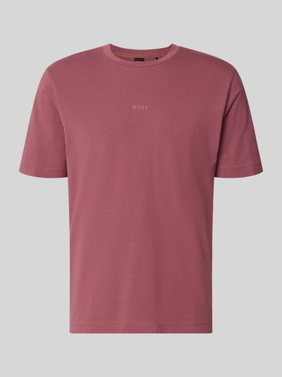 BOSS Orange Relaxed Fit T-Shirt aus reiner Baumwolle Modell 'TCHUP' Bordeaux 1