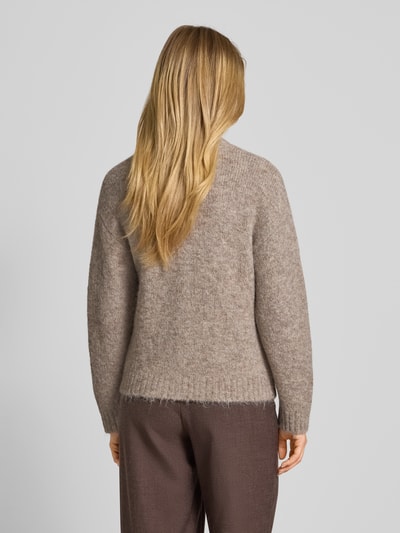 FREE/QUENT Kurtka z dzianiny z listwą guzikową model ‘Lulu’ Beżowy 5