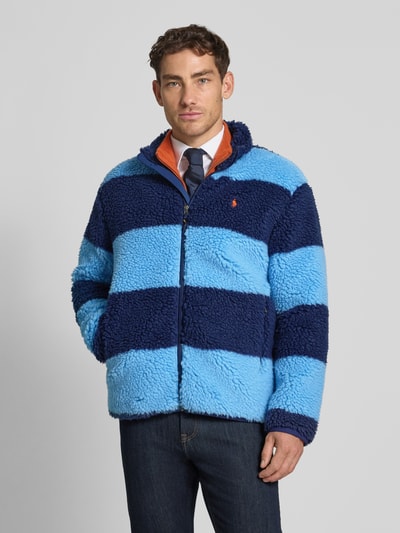 Polo Ralph Lauren Kurtka typu krój regular fit z tkaniny typu teddy z wyhaftowanym logo Niebieski 4