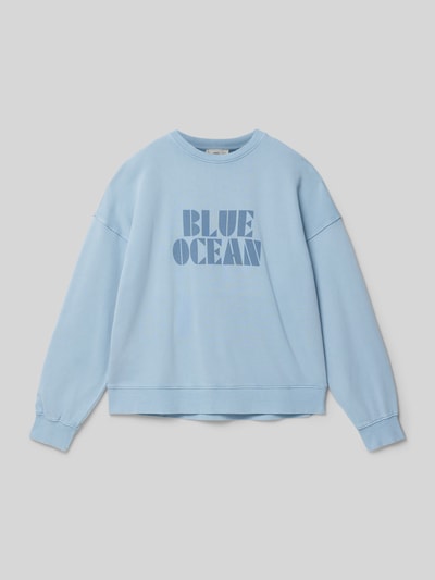 Mango Sweatshirt aus reiner Baumwolle Bleu 1