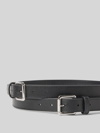 Lauren Ralph Lauren Pasek skórzany ze sprzączką w zestawie 2 szt. Czarny 2