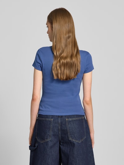 Review T-Shirt mit Rundhalsausschnitt Rauchblau 5