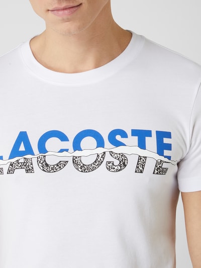 Lacoste T-Shirt mit Logo-Print  Weiss 3