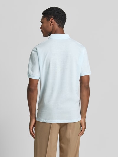 s.Oliver RED LABEL Regular Fit Poloshirt aus Baumwoll-Mix Hellblau 5