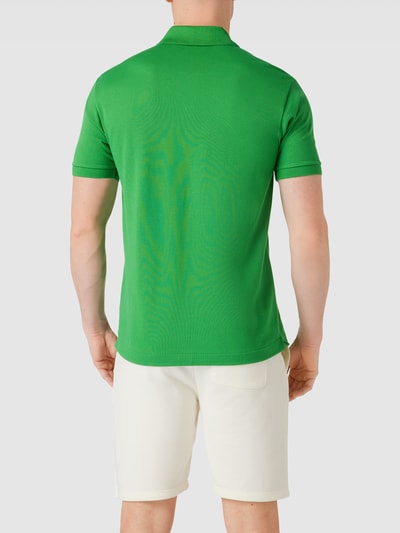 Lacoste Classic fit poloshirt met labelapplicatie Grasgroen - 5