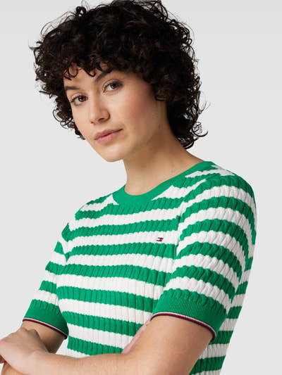 Tommy Hilfiger Gebreid shirt met kabelpatroon Groen - 3