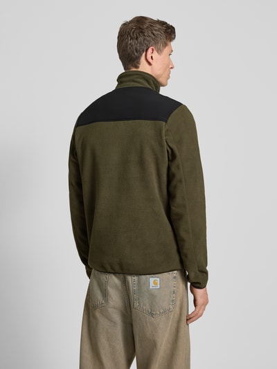 Blend Sweatshirt met opstaande kraag, model 'MARIO' Olijfgroen - 5