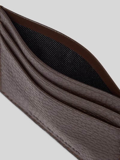 Tiger Of Sweden Pasjeshouder van leer met label in reliëf, model 'WAKE' Donkerbruin - 3