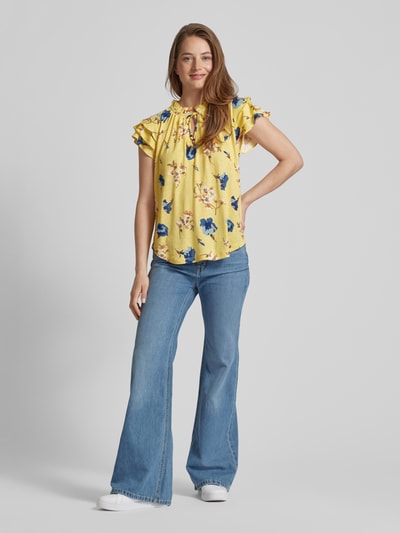 Lauren Ralph Lauren Bluzka z mieszanki lnu i wiskozy model ‘BILCANNE’ Żółty 1