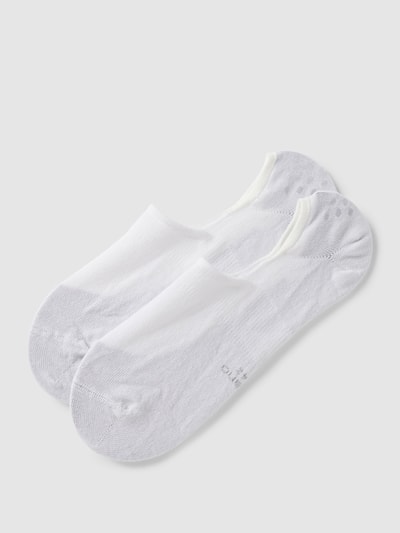 camano Sneakersocken mit Label-Detail Modell 'INVISIBLE' Weiss 1