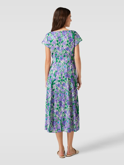 Weekend Max Mara Midi-jurk met all-over bloemenmotief, model 'VIAGGIO' Paars - 5