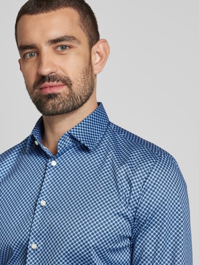 Jake*s Slim Fit Business-Hemd mit extra langen Ärmeln Weiss 3