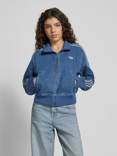 adidas Originals Kurtka jeansowa z wyhaftowanym logo Jeansowy niebieski 4