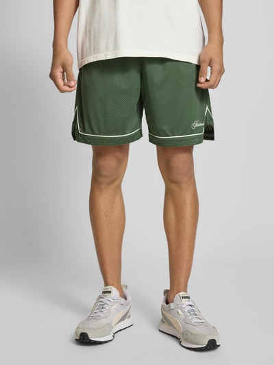 PROHIBITED Korte mesh broek met elastische band Groen - 4