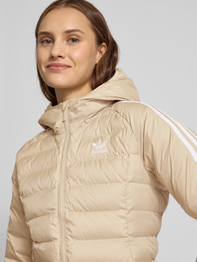 adidas Originals Gewatteerd jack met labelstitching Beige - 3