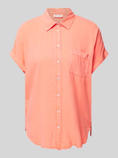 Christian Berg Woman Bluzka koszulowa z kieszenią na piersi Neonowy pomarańczowy 2