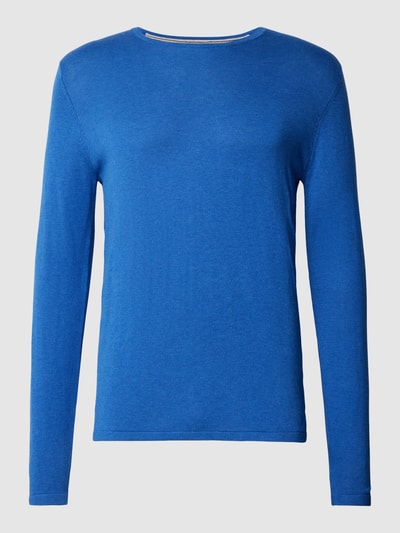 Christian Berg Men Strickpullover in unifarbenem Design  Royal 2