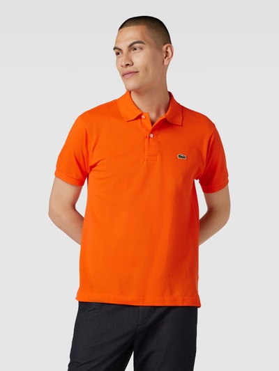 Lacoste Poloshirt mit Logo-Stitching Orange 4