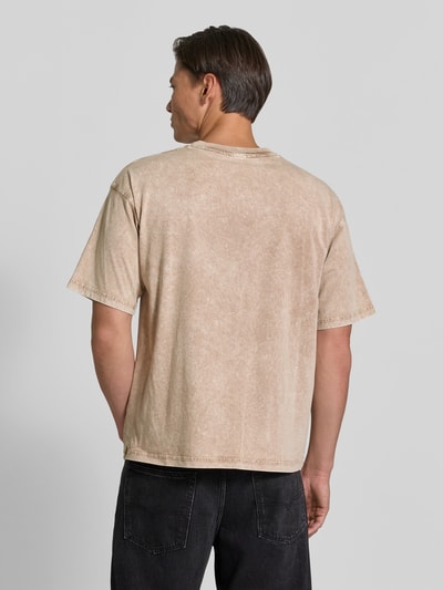 Diesel T-Shirt mit kleinem Logo-Detail Beige 5