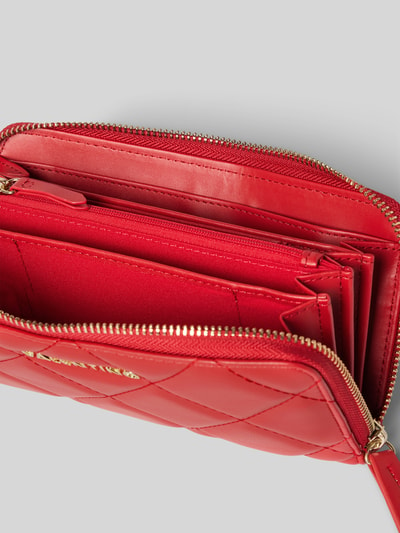 VALENTINO BAGS Portemonnaie mit Ziernähten Modell 'OCARINA' Rot 3